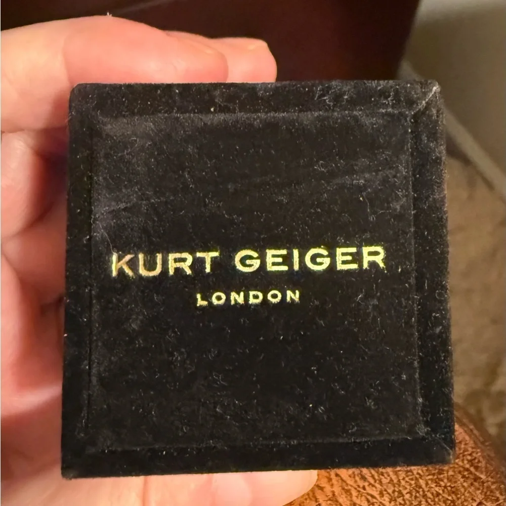 Kurt Geiger London Rainbow Heart Ring Size 7